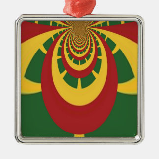 Beautiful Amazing Rasta Colors Art Print Metal Ornament