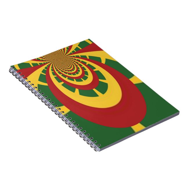 Beautiful Amazing Rasta Colors Art Print Notebook (Right Side)