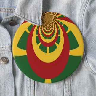 Beautiful Amazing Rasta Colors Art Print Pinback Button