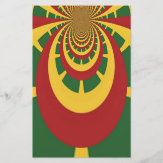 Beautiful Amazing Rasta Colors Art Print Stationery