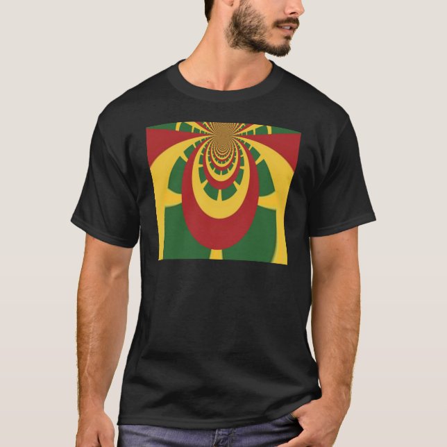 Beautiful Amazing Rasta Colors Art Print T-Shirt (Front)