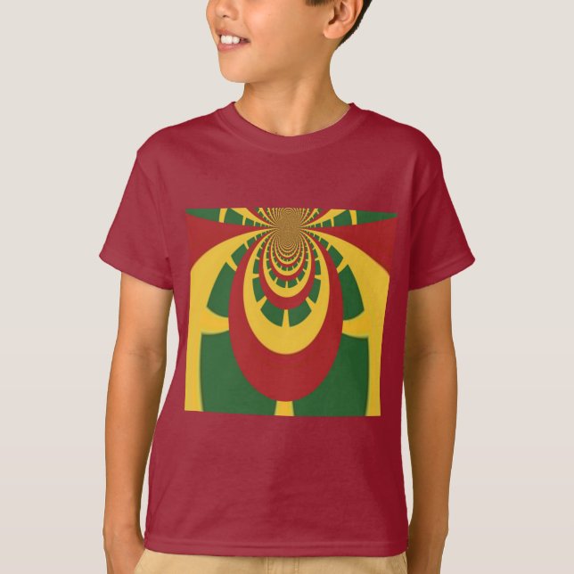 Beautiful Amazing Rasta Colors Art Print T-Shirt (Front)