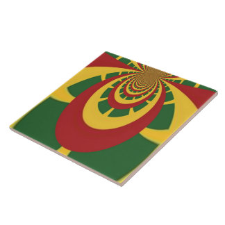 Beautiful Amazing Rasta Colors Art Print Tile