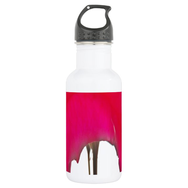 Beautiful amazing Red rose under the white sky Water Bottle (Front)