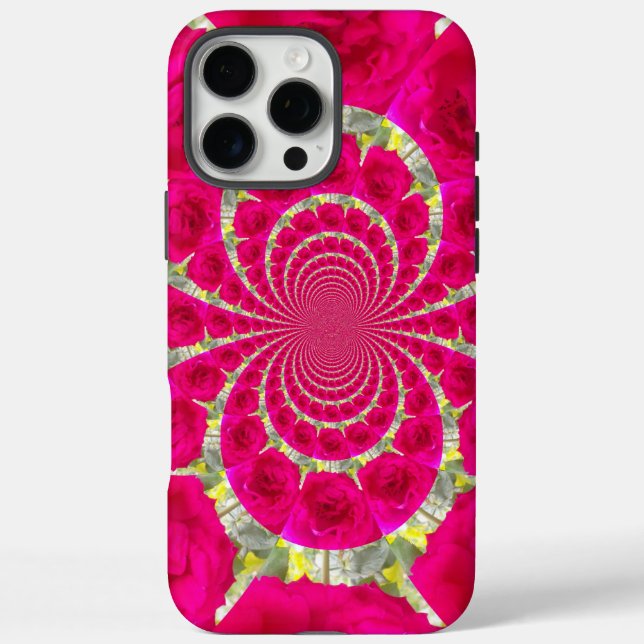 Beautiful Amazing Red Roses Kaleidoscope Pattern Case-Mate iPhone Case (Back)