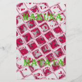 Beautiful Amazing Red Stylish Mirror Image Art  (Front)