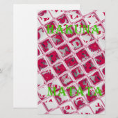 Beautiful Amazing Red Stylish Mirror Image Art  (Front/Back)