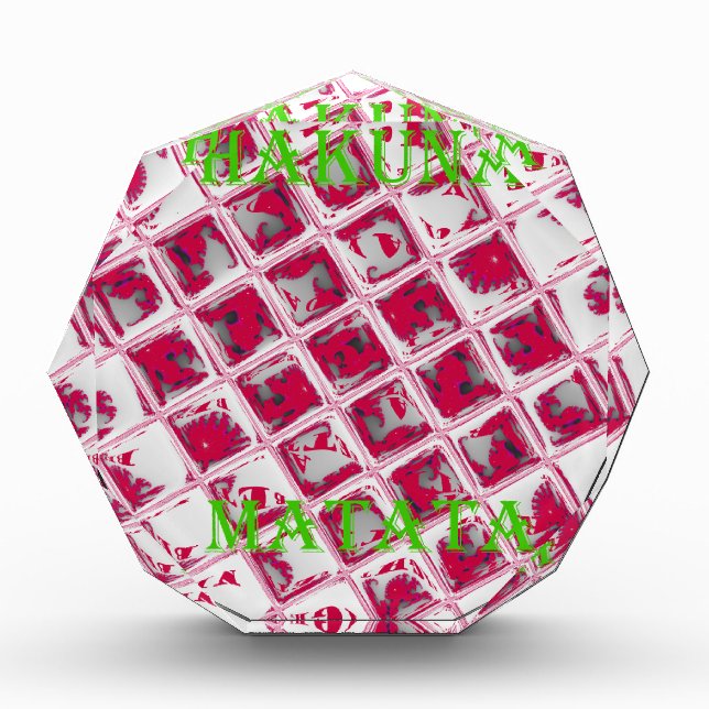 Beautiful Amazing Red Stylish Mirror Image Art  Award (Front)