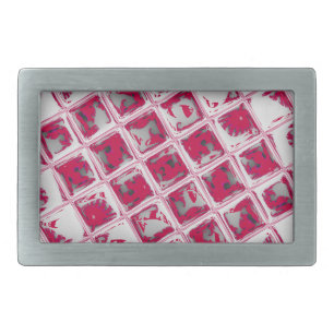 Beautiful Amazing Red Stylish Mirror Image Art Belt Buckle