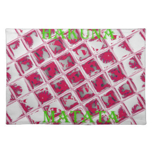 Beautiful Amazing Red Stylish Mirror Image Art  Placemat