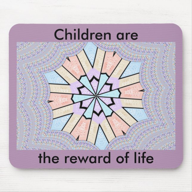 Beautiful Amazing Soft Pastel Geometric Art Print Mouse Pad (Front)