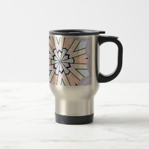Beautiful Amazing Soft Pastel Geometric Art Print Travel Mug