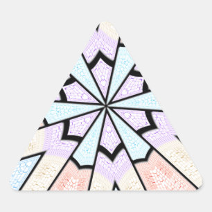 Beautiful Amazing Soft Pastel Geometric Art Print Triangle Sticker
