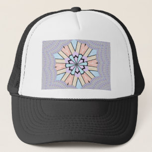 Beautiful Amazing Soft Pastel Geometric Art Print Trucker Hat