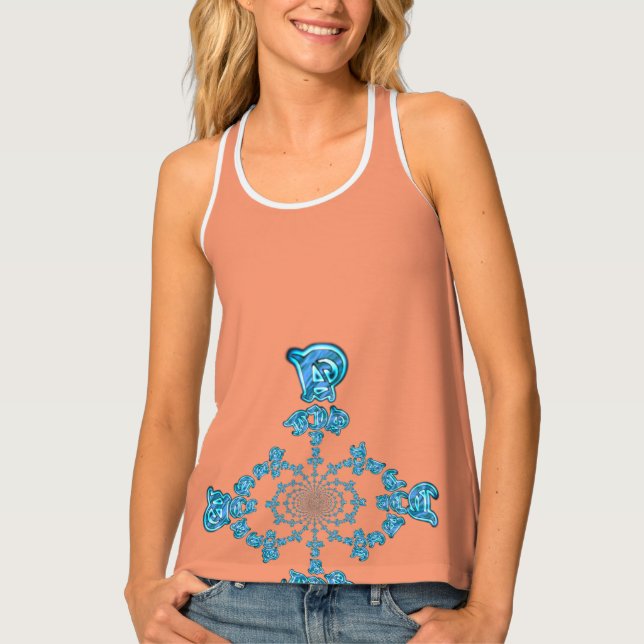 Beautiful amazing stylish custom all-over-print tank top (Front)