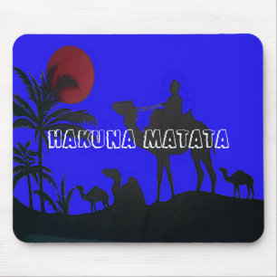 Beautiful Amazing Sunset Camel Safari Art Print Mouse Pad