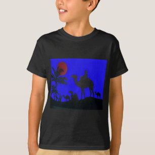 Beautiful Amazing Sunset Camel Safari Art Print T-Shirt