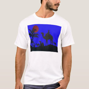 Beautiful Amazing Sunset Camel Safari Art Print T-Shirt