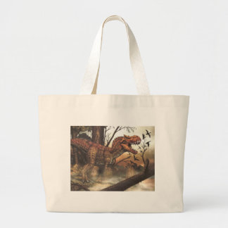 Beautiful amazing Survival Dinosaur Art Design Large Tote Bag