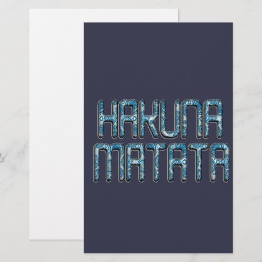 Beautiful amazing swahili text quote design (Front/Back)