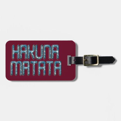 Beautiful amazing Swahili text quote design Luggage Tag
