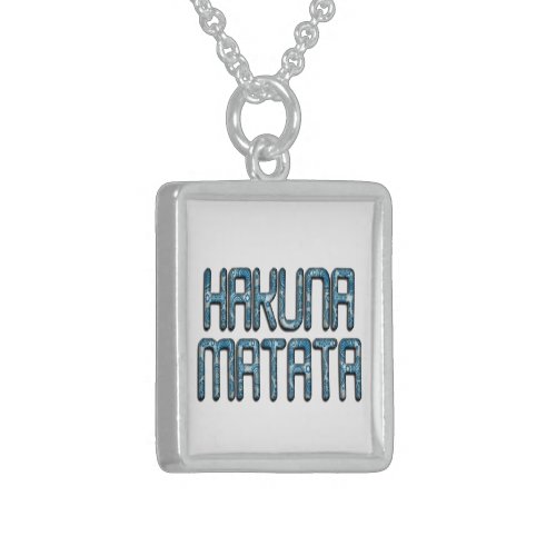 Beautiful amazing swahili text quote design sterling silver necklace