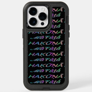 Beautiful amazing text quote design Hakuna Matata OtterBox iPhone 14 Pro Max Case