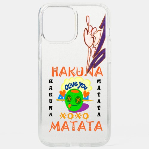 Beautiful amazing text quote Hakuna Matata Colors  Speck iPhone 12 Pro Max Case
