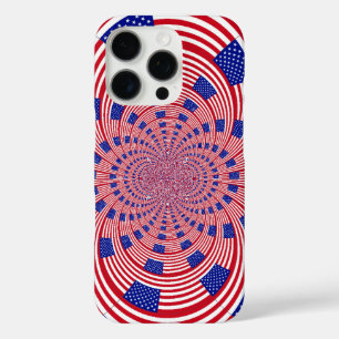 Beautiful Amazing United States Flag Kaleidoscop iPhone 16 Pro Case