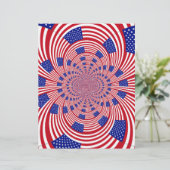 Beautiful Amazing United States Flag Kaleidoscope  (Standing Front)