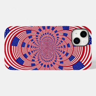 Beautiful Amazing United States Flag Kaleidoscope Case-Mate iPhone 14 Plus Case