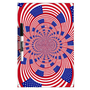 Beautiful Amazing United States Flag Kaleidoscope Dry-Erase Board