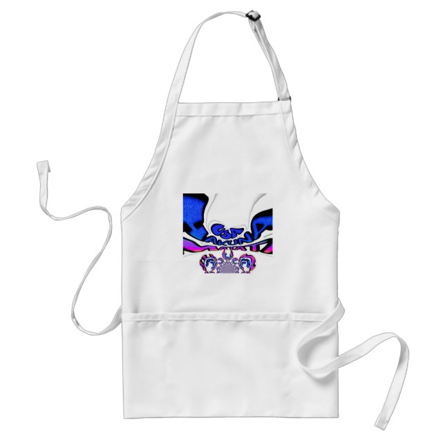 Beautiful Amazing USA Fun Text Art Pattern Design Adult Apron (Front)