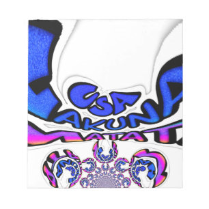 Beautiful Amazing USA Fun Text Art Pattern Design Notepad