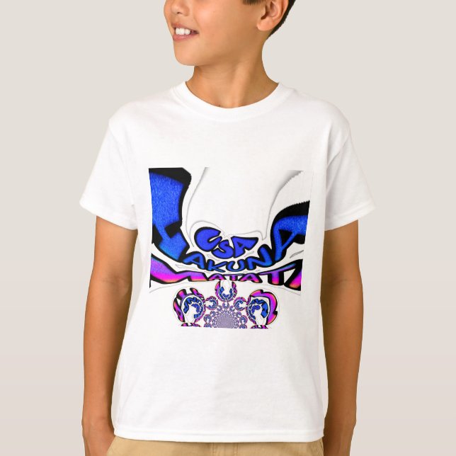 Beautiful Amazing USA Fun Text Art Pattern Design T-Shirt (Front)