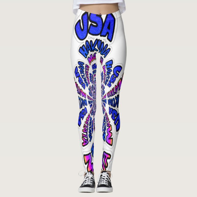 Beautiful amazing USA Hakuna Matata Pants design (Front)