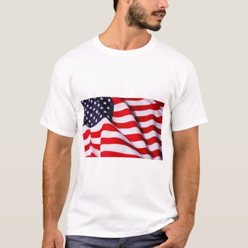 Beautiful America Flag T_Shirt