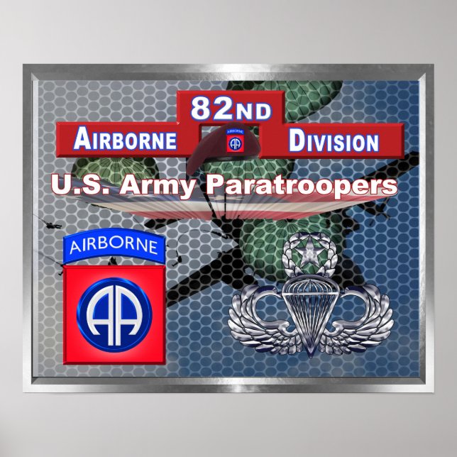 Beautiful America’s Guardian 82nd Airborne Divisio Poster (Front)