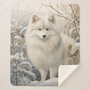 Beautiful American Eskimo – Bright & Loving Sherpa Blanket