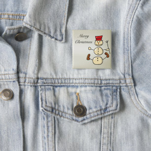 Beautiful, Amezing Christmas Snowman Button