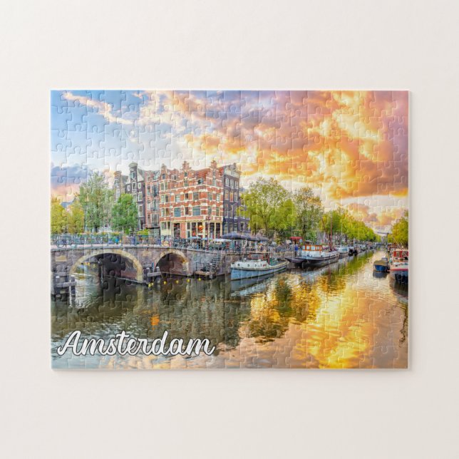 Beautiful Amsterdam, Netherlands Jigsaw Puzzle (Horizontal)
