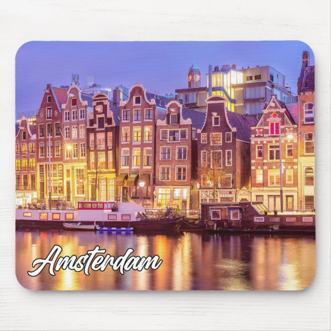 Beautiful Amsterdam, Netherlands Mouse Pad (Front)