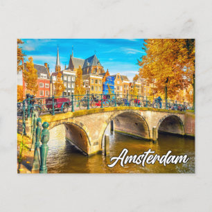 Beautiful Amsterdam, Netherlands Postcard