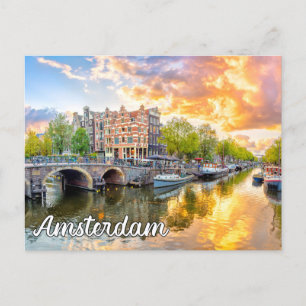 Beautiful Amsterdam, Netherlands Postcard