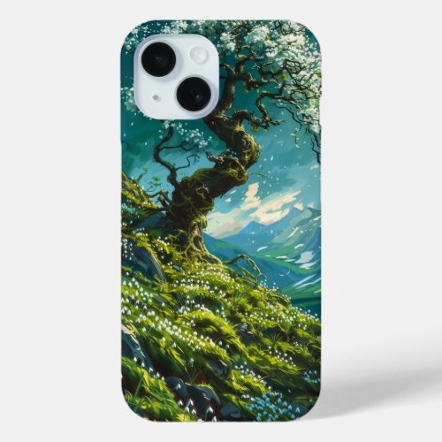 Beautiful Ancient Bonsai Tree iPhone 15 Case