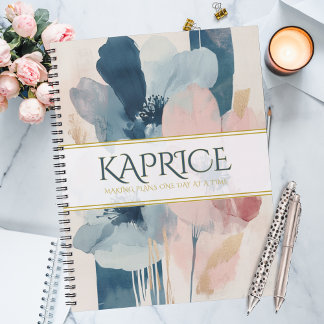 Beautiful and Bold Watercolor Floral Blooms Planner