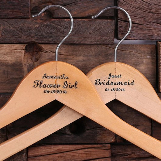 Beautiful and Charming Wooden Keepsake Hanger  (Front)