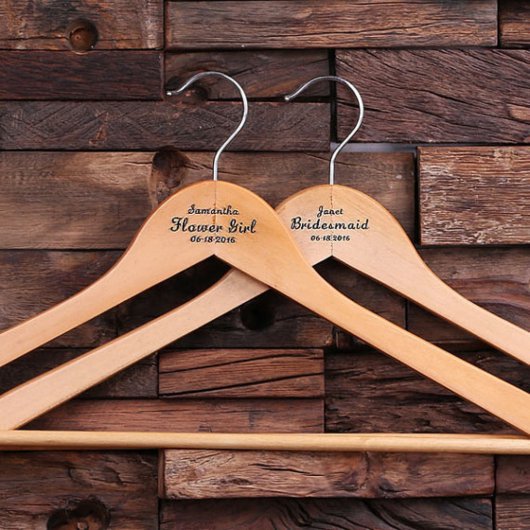 Beautiful and Charming Wooden Keepsake Hanger  (Front)
