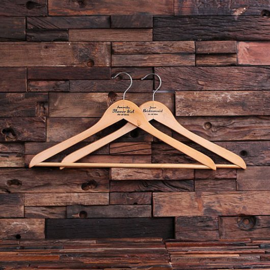 Beautiful and Charming Wooden Keepsake Hanger  (Front)