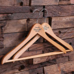 Beautiful and Charming Wooden Keepsake Hanger<br><div class="desc">Great quality personalized wood hanger. Both left and right sides custom engraved with anything you need.</div>